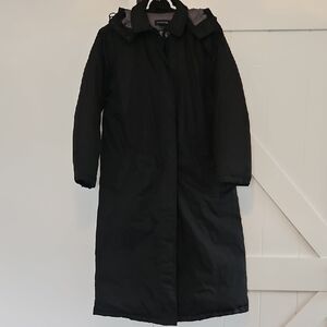 Lands' End Women's Black Waterproof Insulated Commuter Coat